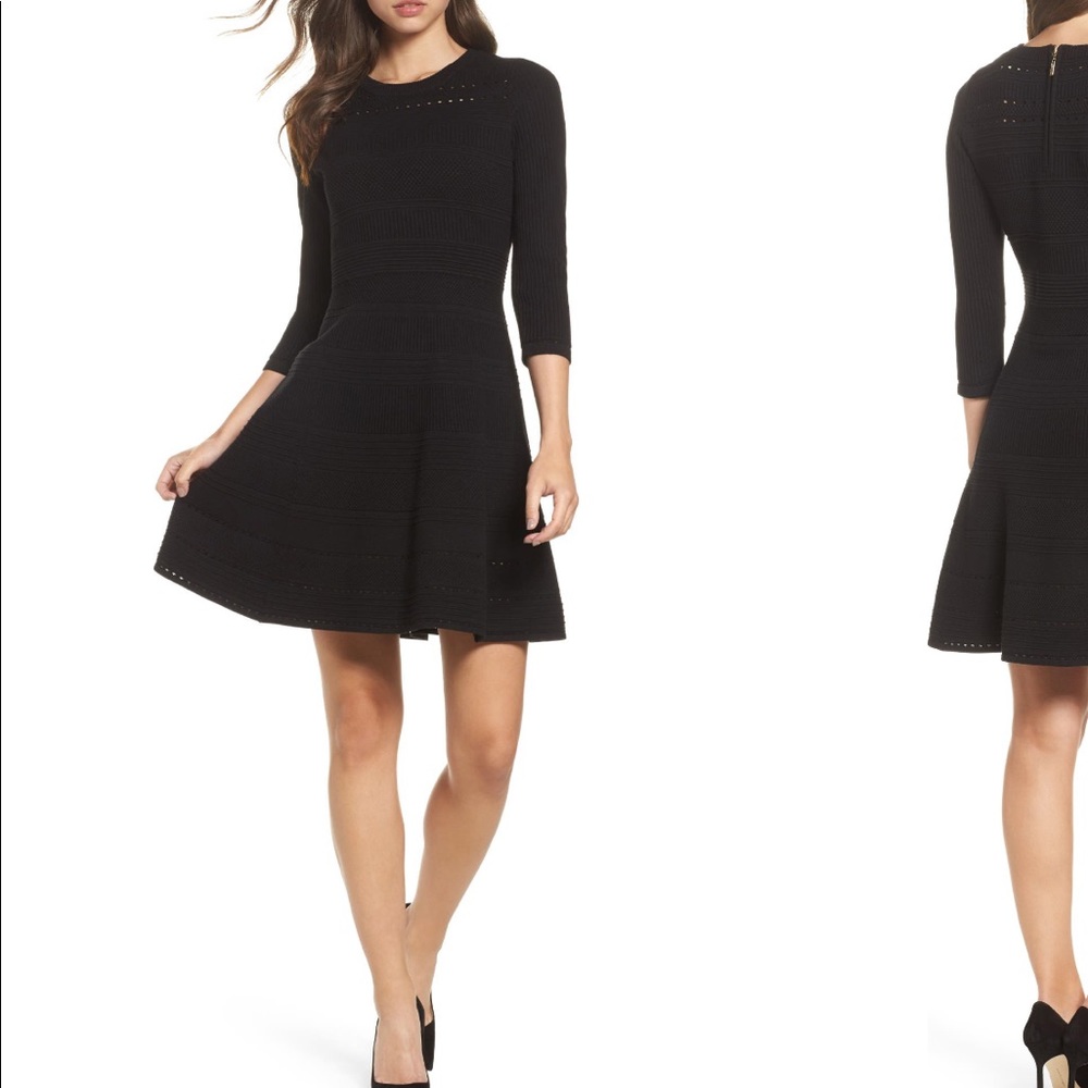 Eliza J Fit & Flare sweater dress